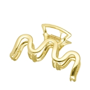 Goudkleurige bijoux haarklem wave (1068100)