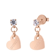 Guess rosé-plated oorknoppen HEART TO HEART (1067917)
