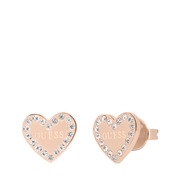 Guess rosé-plated oorknoppen HEART TO HEART (1067925)