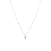 14 karaat witgouden collier solitair diamant (0,025ct) (1068313)