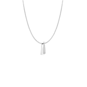 Zilveren ketting met hanger mat/glans (1068109)