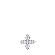 Zilverkleurig bijoux broche kruis (1068569)