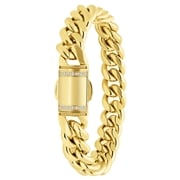 Gerecycled stalen goldplated armband (1068597)