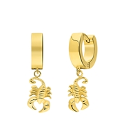 Vergoldete Ohrringe Skorpion aus recyceltem Edelstahl (1068599)