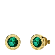 Guess goldplated oorknoppen COLOR MY DAY emerald (1068607)
