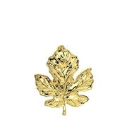 Goudkleurige bijoux broche blad met speld (1068870)