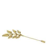 Goudkleurige bijoux broche bladtak (1068880)