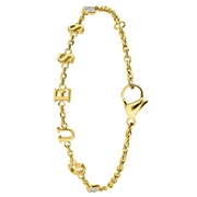 Guess goldplated stalen armband CRYSTAL HARMONY (1068623)