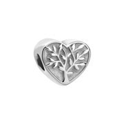 Zilveren bedel hart en levensboom (1069119)