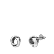 Zilveren oorknoppen knoop (1068810)