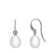 Silber-Ohrringe mit Süßwasserperle (1068811)