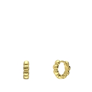 Zilveren goldplated oorringen bol (1068817)