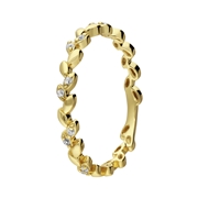 Vergoldeter Ring aus 925er Silber Blatt (1068829)