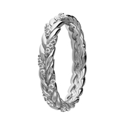 Zilveren ring vlecht zirkonia (1068918)