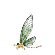 Goldfarbene Modeschmuck-Brosche Libelle (1068888)