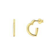 Herz-Ohrringe aus vergoldetem Silber (1068821)