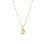 Gerecycled goldplated stalen ketting mattenklopper (1068459)