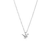 Halskette aus Edelstahl mit Anhänger, Dino (1069221)