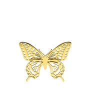 Goudkleurige bijoux broche opengewerkt vlinder (1069141)