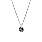 Halskette aus Edelstahl mit Anhänger, Fußball (1069226)