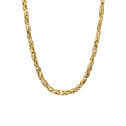 Halskette für Herren aus 925er Silber, vergoldet, mit Königsgliedern (1069620)
