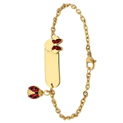 Armband aus Edelstahl, vergoldet, mit Namensschild, Minnie Mouse (1069600)