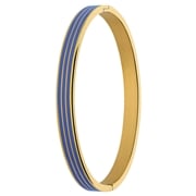 Stalen goldplated bangle met blauw (1069529)