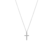 Halskette aus 925er Silber mit Anhänger, Kreuz (1069614)