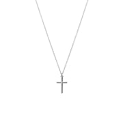 Zilveren ketting met hanger kruis (1069614)