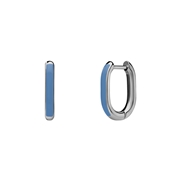 Ohrringe aus Edelstahl mit hellblauer Emaille (1069507)