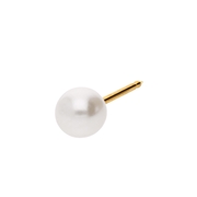 Studex medizinische Ohrringe aus Edelstahl, vergoldet, Perle, 5 mm (1067417)