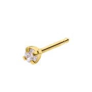 Studex medizinische Ohrringe aus 585er Gold, Diamant, 0,03 Karat (1067450)