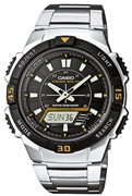 Casio Analoog en digitaal Heren Horloge Zilverkleurig AQ-S800WD-1EVEF (1015023)