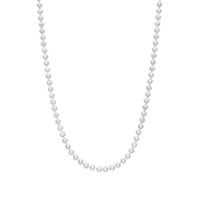Silberfarbene Bijoux-Halskette 75 cm (1015609)