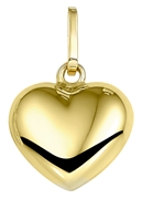 14 karaat geelgouden hanger hart (1017687)