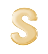 Zilveren hanger goldplated alfabet (1024539)