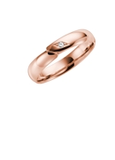 14K rose gouden trouwring diamant Phlox Dames H19R (1026248)