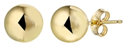 14 Karaat geelgouden oorbellen bol 6 mm (1027025)