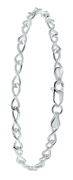 Gerecycled zilveren armband infinity schakel (1030718)