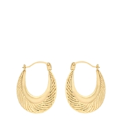 375 Gold Ohrringe mit Wirbel, oval (1034287)
