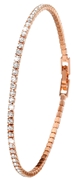 Roseplated armband white crystals (1036253)