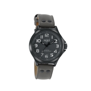 Regal Armbanduhr für Jungen mit einem grauen Lederband (1037100)