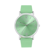 Regal Slimline Armbanduhr mit grünem Band (1037964)