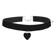 Byoux-Halsband schwarz mit Herz (1040970)