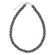 Montini Byoux-Halskette mit grauen Perlen (1040975)