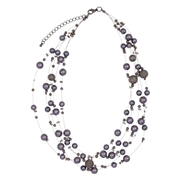 Montini Byoux-Halskette mit grauen Perlen (1040978)