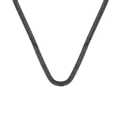 Edelstahlhalskette Mesh mit schwarzer Beschichtung (1041149)