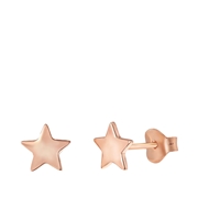 Ohrringe, 925 Silber, rotvergoldet, Stern der Galaxis (1041588)
