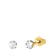 Ohrringe, 585 Gelbgold, mit Diamant 0,15 kt (1042035)