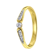 Ring, 585 Gelbgold, mit Diamant (1043117)